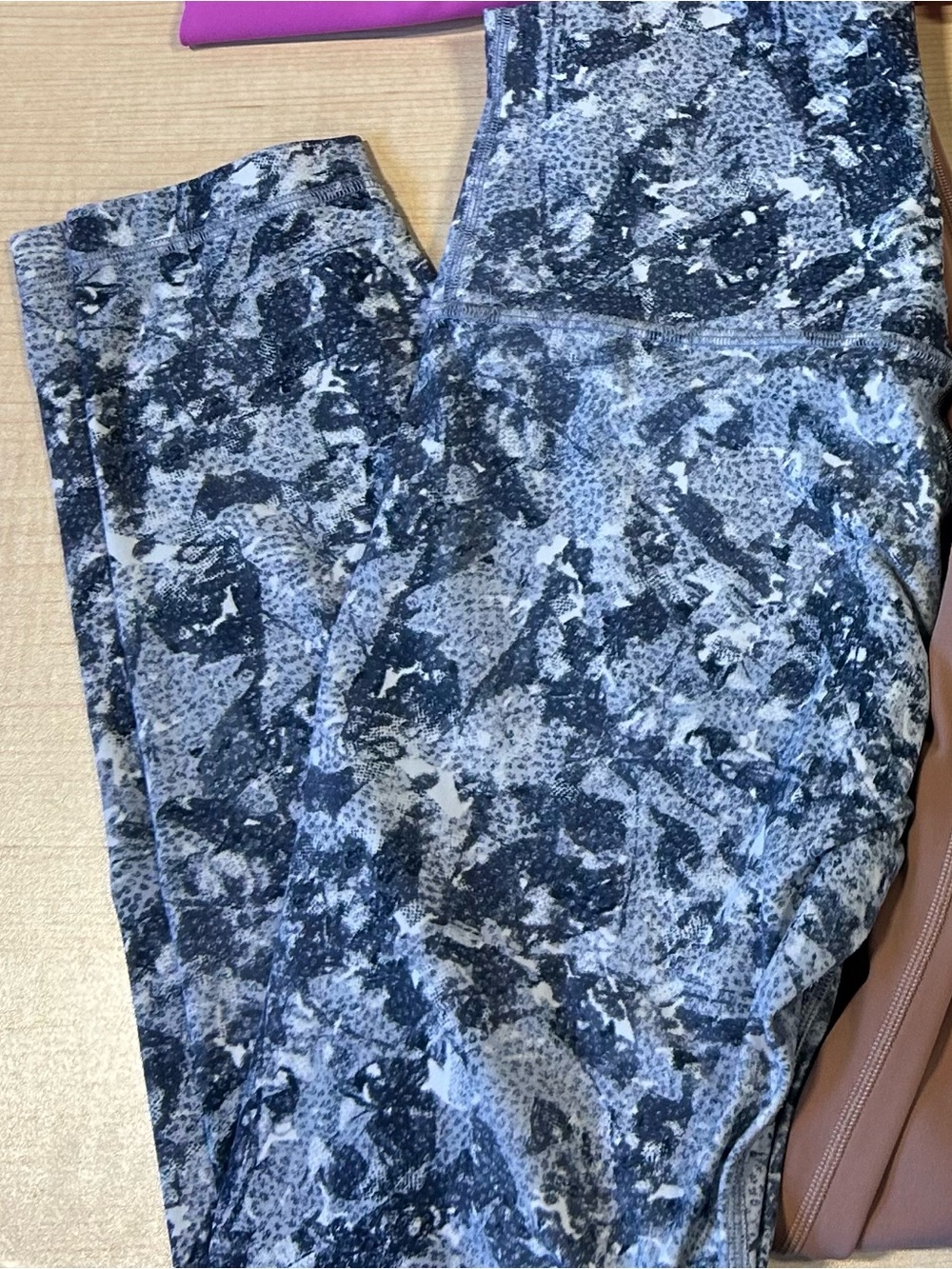 Women's Marble-Print High-Rise align